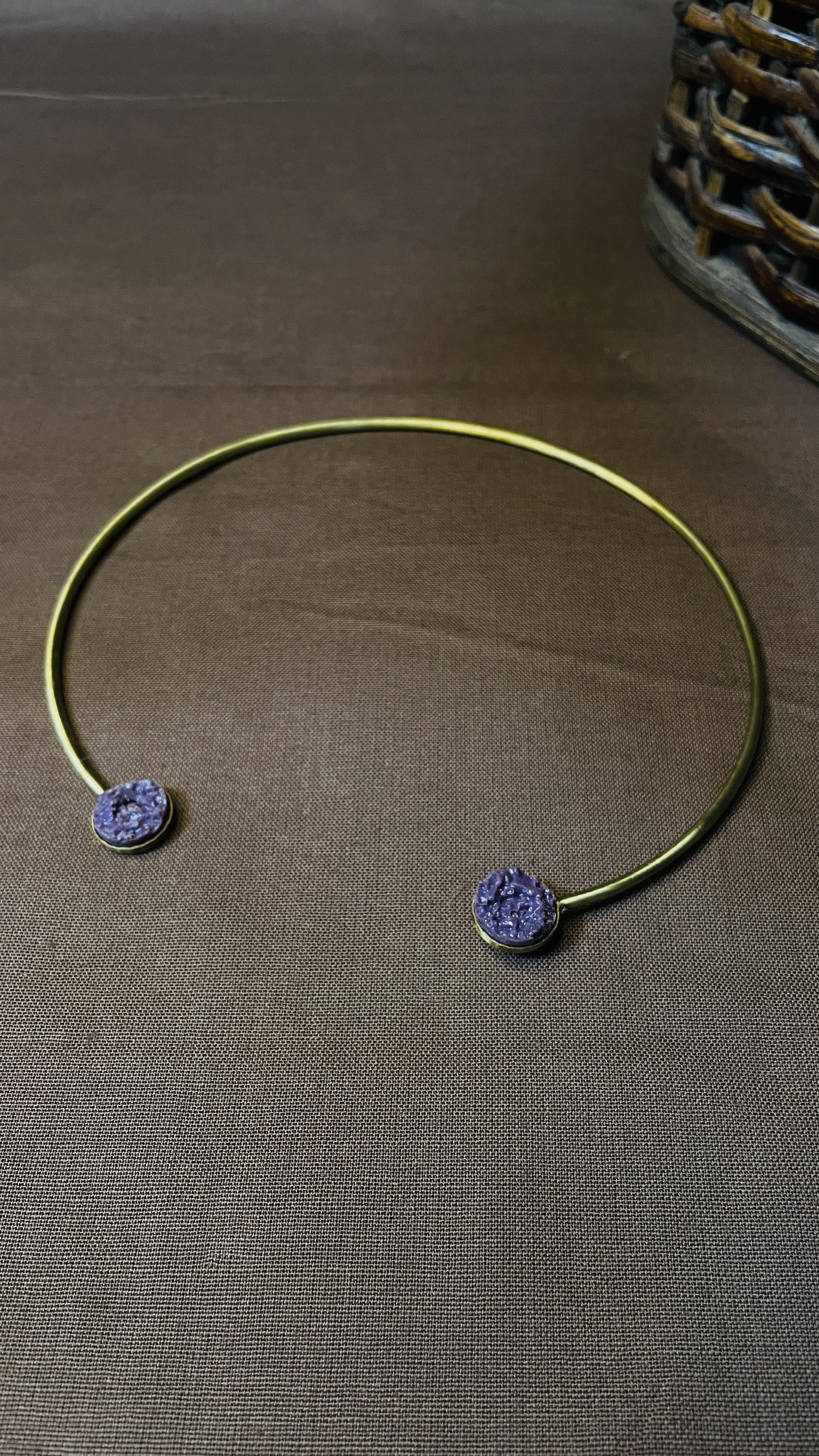 Amara Brass Hasli Choker